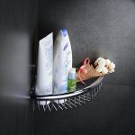 Étagère d'angle de douche en inox